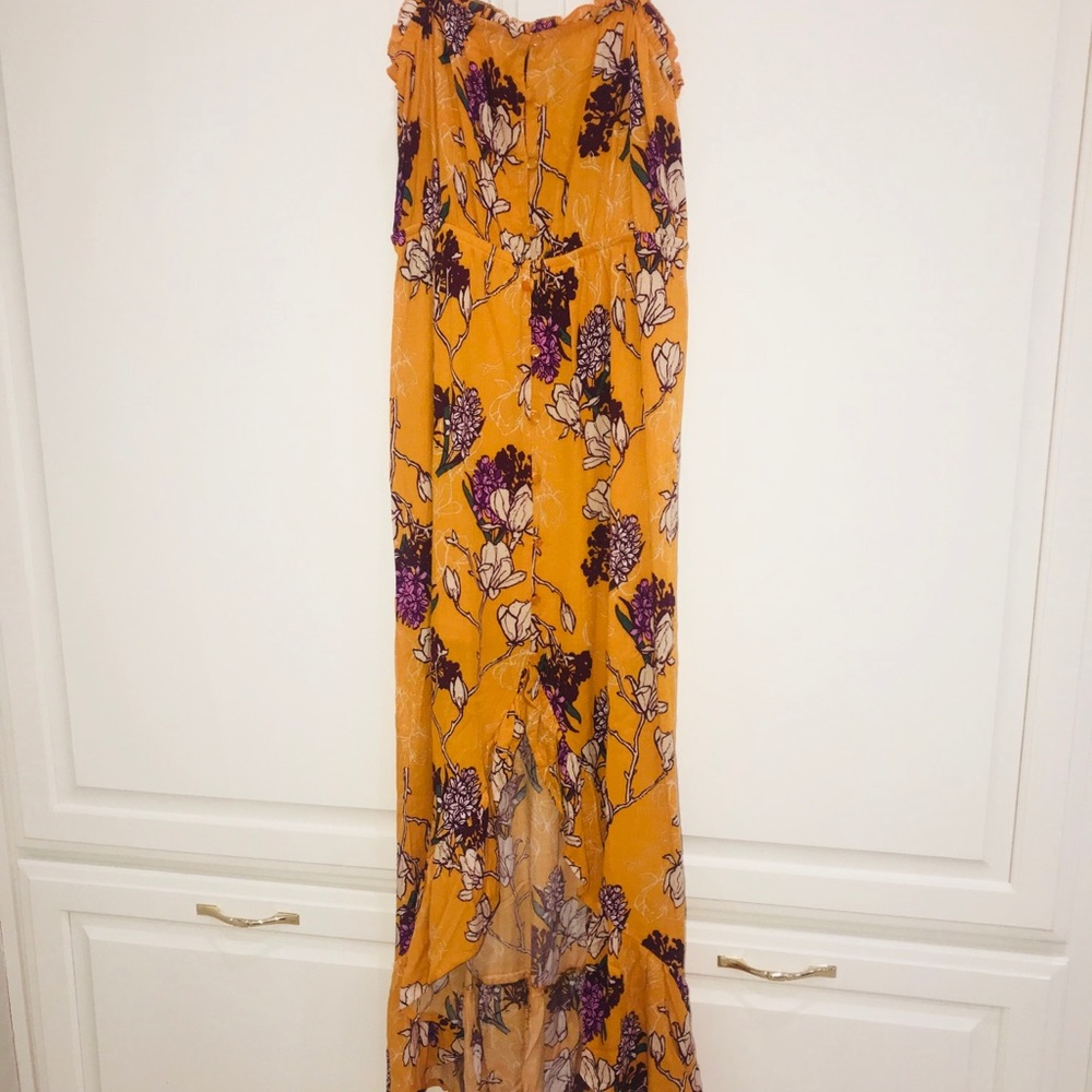 High low floral maxi dress.